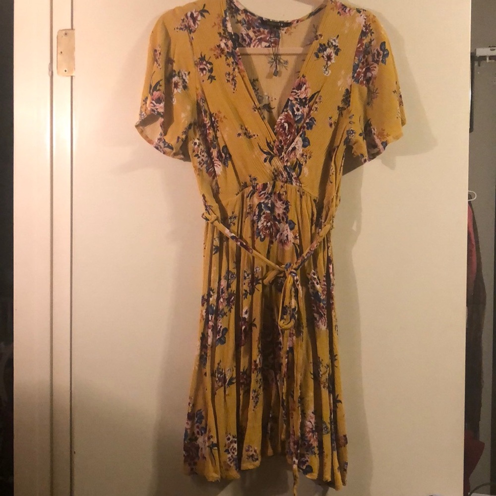 Mustard yellow dress